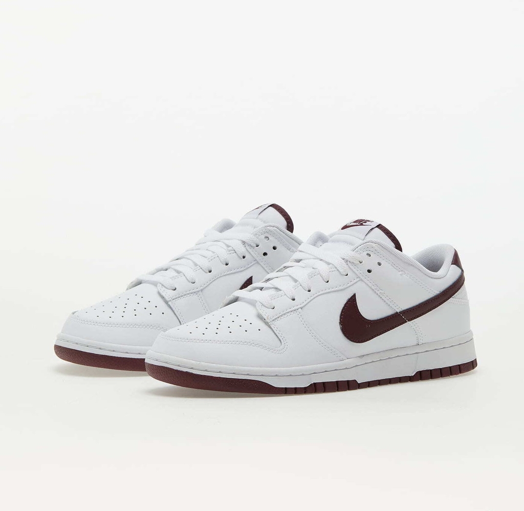 Giày Nike Nam Chính Hãng - Nike Dunk Low Retro White Night Maroon - Trắng | JapanSport DV0831-102