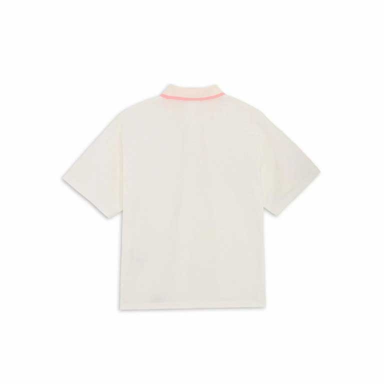 Áo Polo Puma Chính Hãng - Women's short-sleeved ribbed collar golf polo shirt FOG - Màu Trắng | JapanSport  633352-04