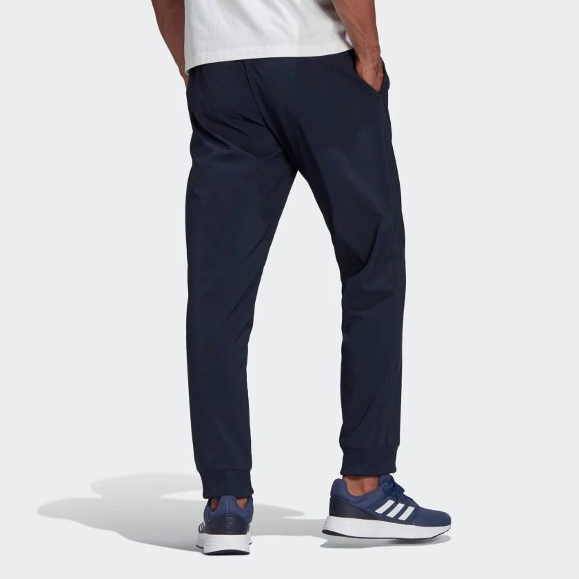 Quần Adidas Nam Chính Hãng - AEROREADY Essentials Stanford Tapered Cuff - Navy | JapanSport GK8894