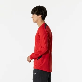 Áo Dài Tay Mizuno Chính Hãng - Solar Cut Field Shirt - Màu Đỏ | JapanSport P2MAB047-66