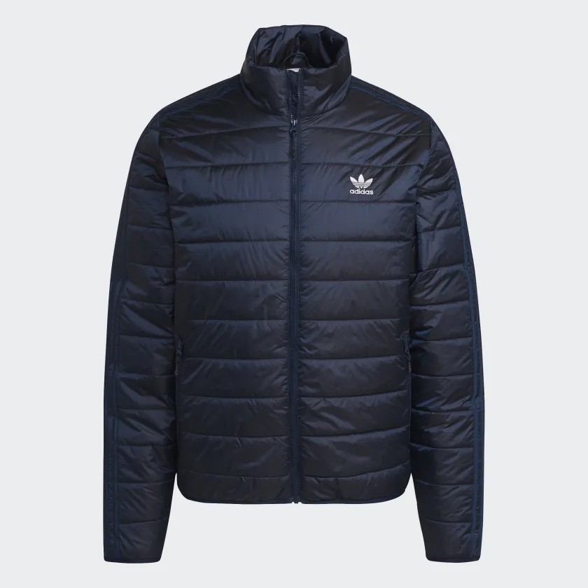 Áo Khoác lông vũ Nam Chính Hãng - Paddaed Stand Collar Puffer Jacket - Navy | JapanSport HL9215