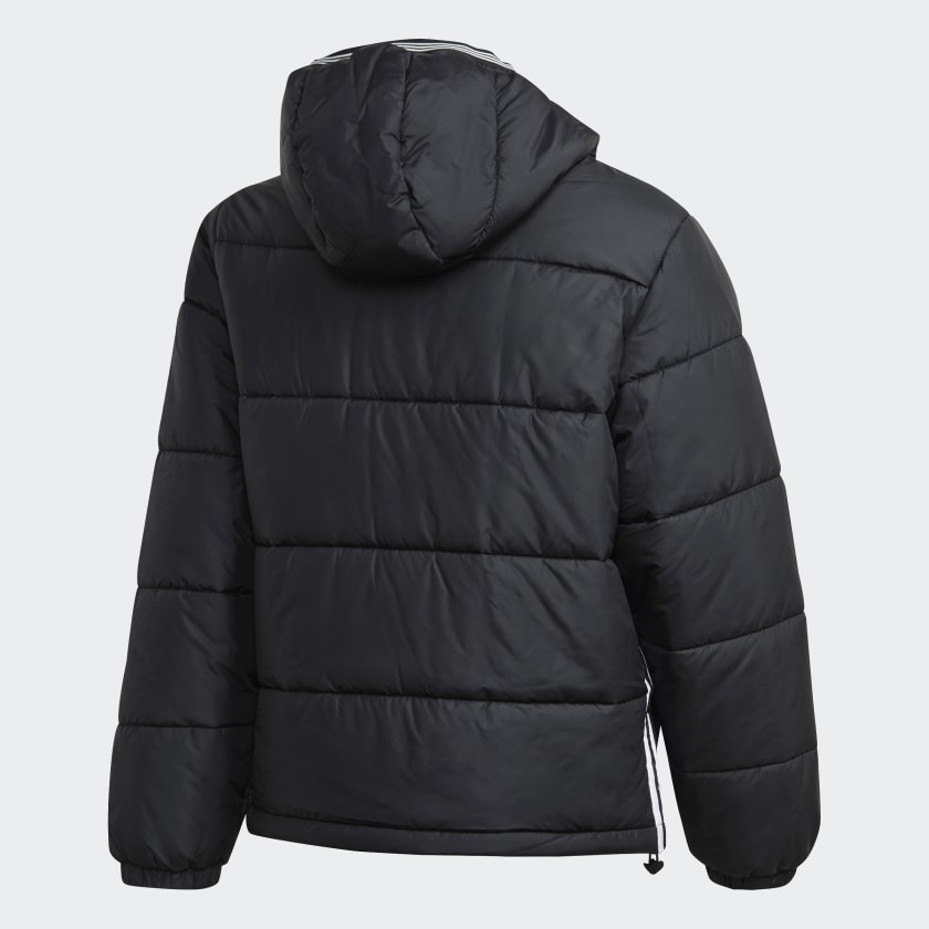 Áo Khoác Adidas Chính Hãng - PADDED HOODED PUFFER JACKET - Đen | JapanSport GE1291