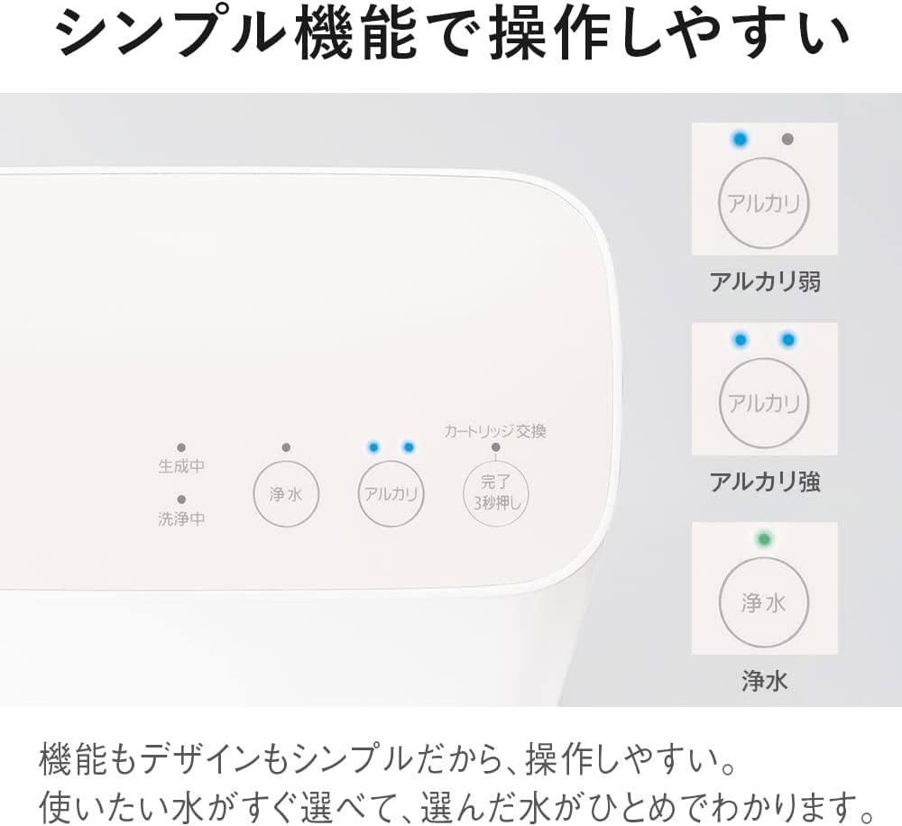 Máy lọc nước Ion Kiềm Panasonic Chính hãng -  TK-AS31-W Alkaline - Trắng | JapanSport