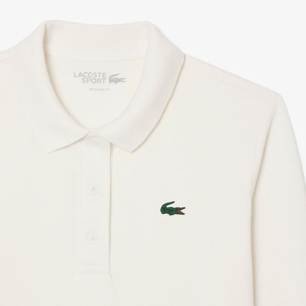 Áo Polo Lacoste Chính hãng - Lacoste Women's Loose Fit Golf Polo Shirt - Màu Trắng | JapanSport PF4567-51-70V