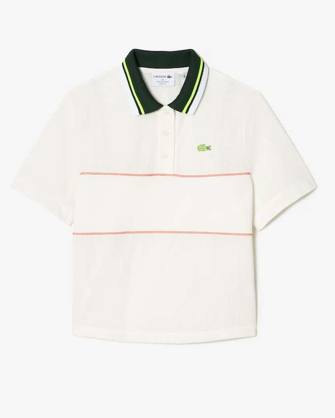 Áo Polo Lacoste Chính hãng - Loose fit polo shirt made in France from organic cotton - Màu Trắng | JapanSport PF5627-51-70V