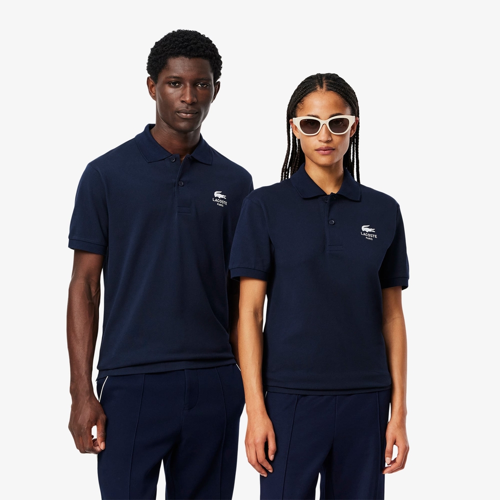 Áo Polo Lacoste Chính hãng - Lacoste Unisex L.12.12 Dáng Cổ Điển Họa Tiết In - Màu Xanh | JapanSport PH2723-51-166