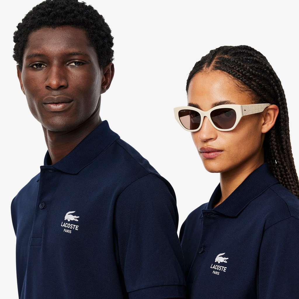 Áo Polo Lacoste Chính hãng - Lacoste Unisex L.12.12 Dáng Cổ Điển Họa Tiết In - Màu Xanh | JapanSport PH2723-51-166