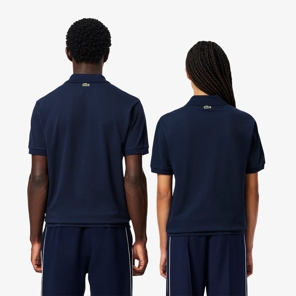 Áo Polo Lacoste Chính hãng - Lacoste Unisex L.12.12 Dáng Cổ Điển Họa Tiết In - Màu Xanh | JapanSport PH2723-51-166