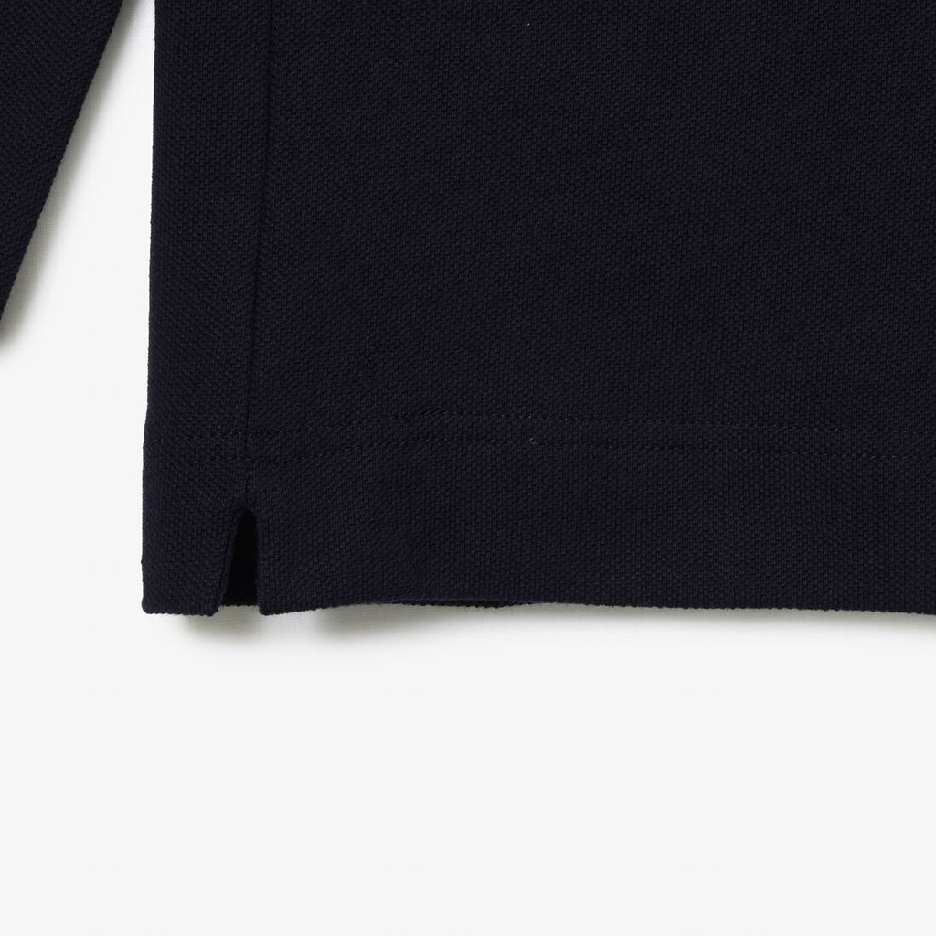 Áo polo Lacoste Chính hãng - Men's Long Sleeve Original L.12.12 Multi Badge Polo - Màu Xanh Đen | JapanSport  PH3462-51-HDE