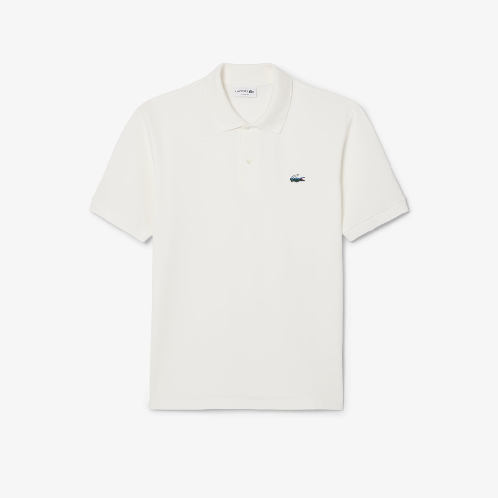 Áo Polo Lacoste Chính hãng - Lacoste Nam Dáng Cổ Điển Landscape Crocodile - Màu Trắng | JapanSport PH5881-51-70V