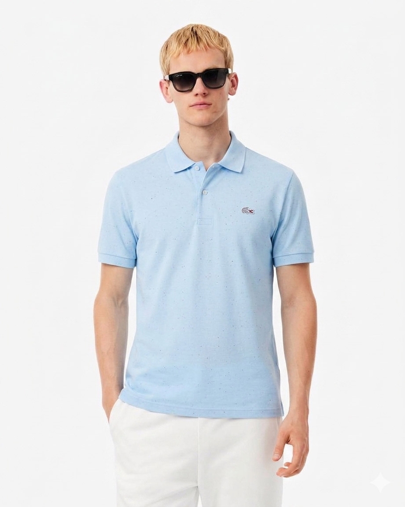 Áo Polo Lacoste Chính hãng - Dáng Cổ Điển Piqué Marl - Màu Xanh | JapanSport PH5920-51-733
