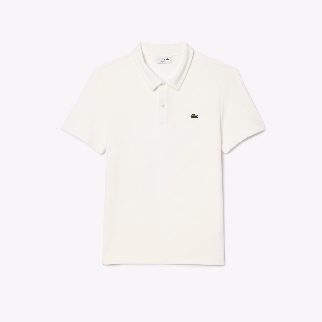 Áo Polo Lacoste Chính hãng - Men's Regular Fit Terry Polo - Màu Trắng | JapanSport PH7571-51-70V