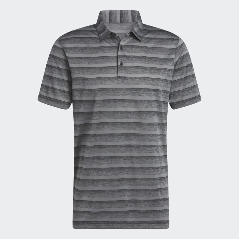Áo Polo Adidas Nam Chính Hãng - TWO-COLOR STRIPED POLO - Xám | JapanSport HR7981