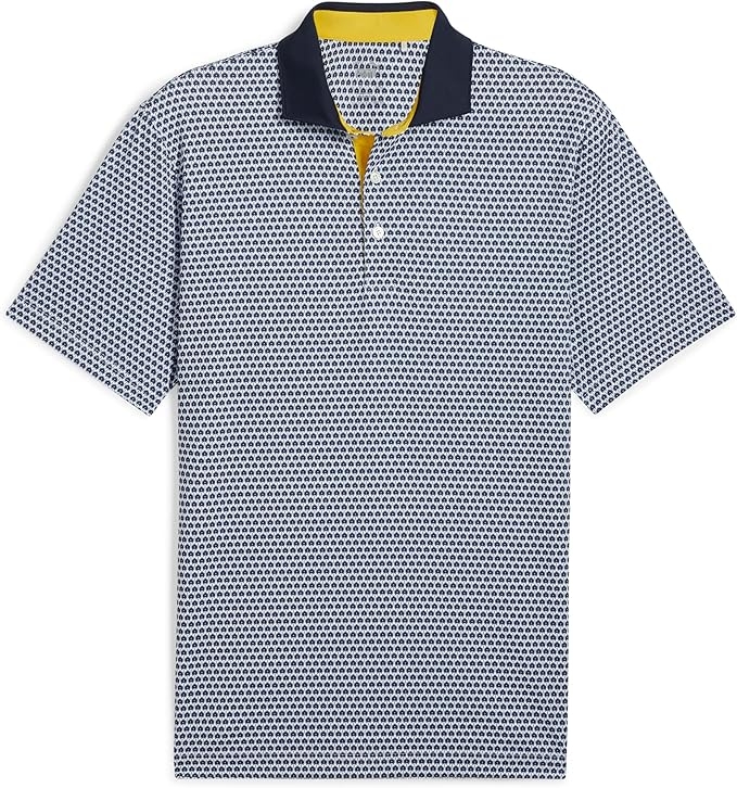 Áo Polo Golf Puma Nam Chính Hãng - Mens Volition CAMO Cover - Màu Xanh | JapanSport 627487