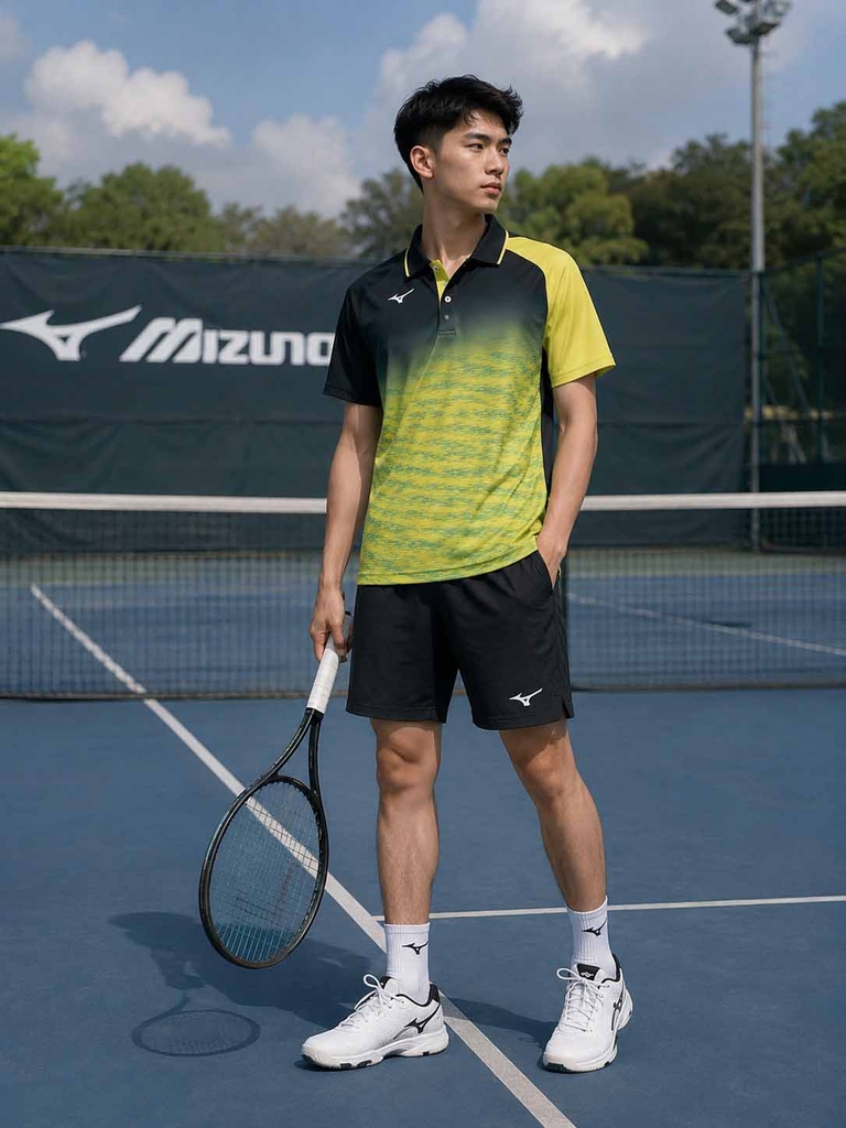 Áo Polo Mizuno Chính Hãng - Tennis short-sleeved polo shirt - Màu Vàng | JapanSport 62JA8508-37