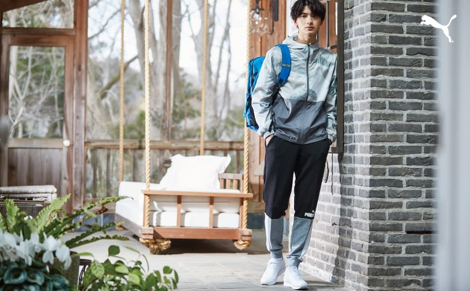 Quần dài Puma Chính hãng - ESS + BLOCK Nam - Xanh/Trăng | JapanSport 849537_64
