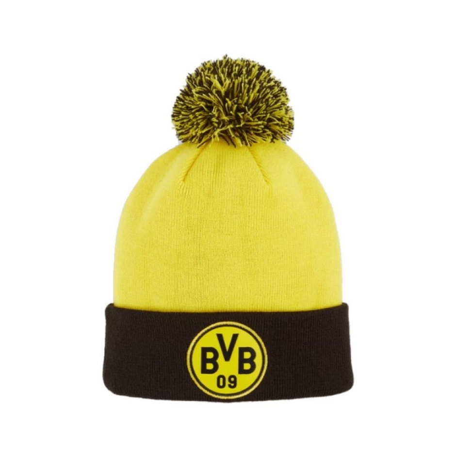 Mũ Puma Chính Hãng - BVB ESS Pom Beanie Faster - Màu Vàng | JapanSport 025552-01