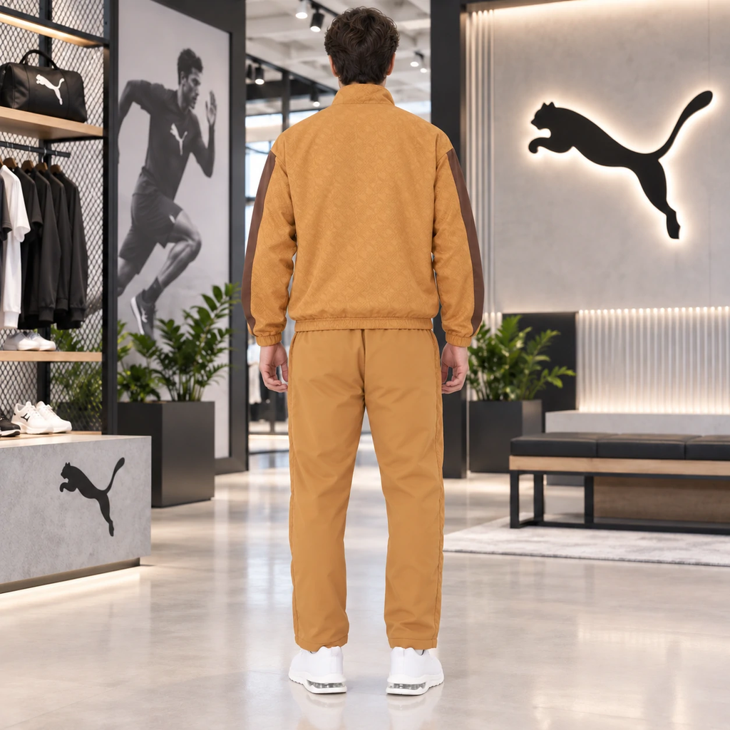 Bộ thể thao Puma Nam Chính Hãng - CORE HERITAGE Woven Lined - màu vàng | JapanSport 683582-64 683581-64