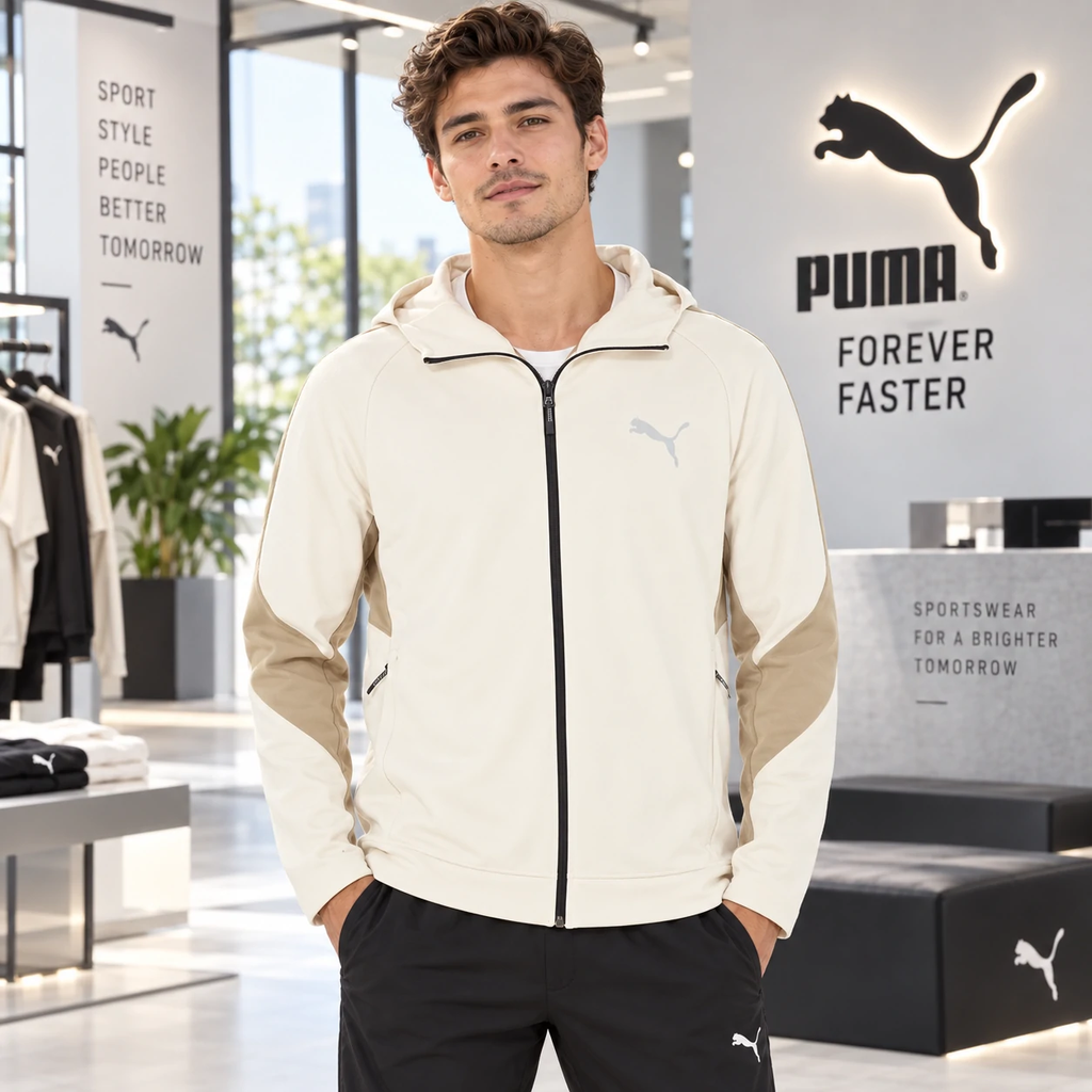 Áo Khoác Puma Nam Chính Hãng - EVOSTRIPE  - Màu Be | JapanSport 684111-87
