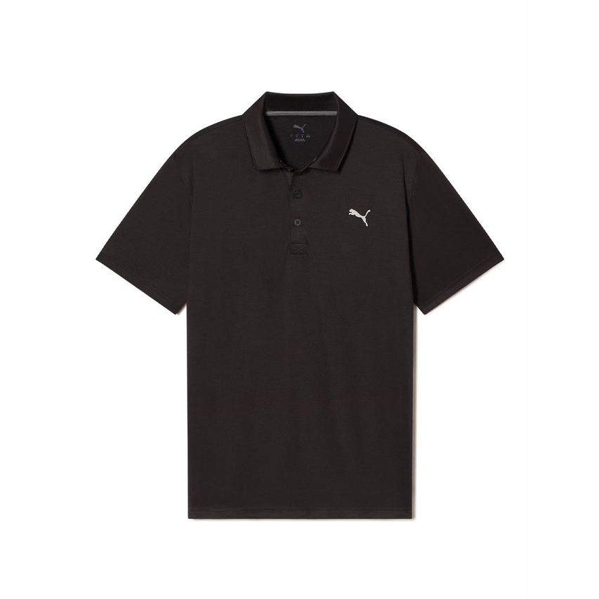 Áo Polo Golf Puma Chính Hãng - Icon Heather LC Polo 2.0 - Màu Đen | JapanSport 631607-01