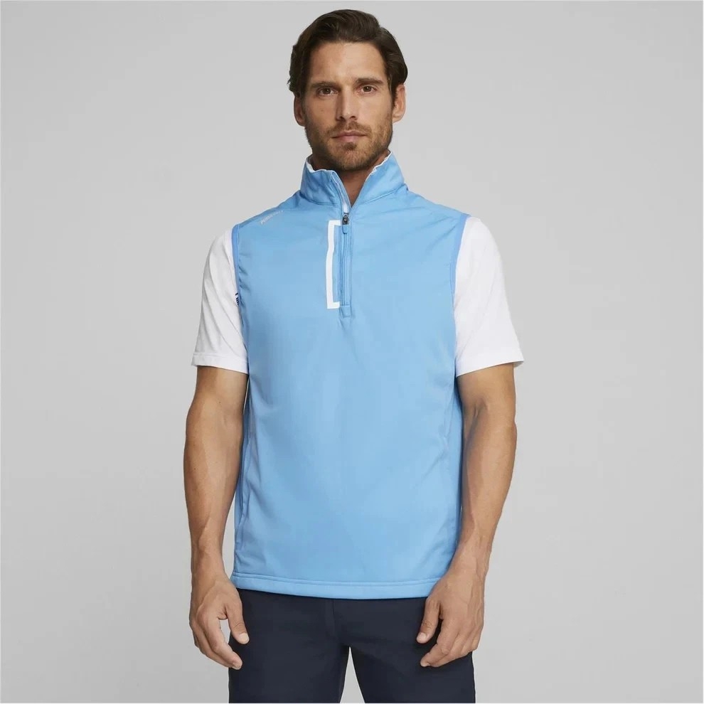 Áo Khoác Puma Nam Chính Hãng - Momentum Wind Vest - Màu Xanh | JapanSport 622749-03