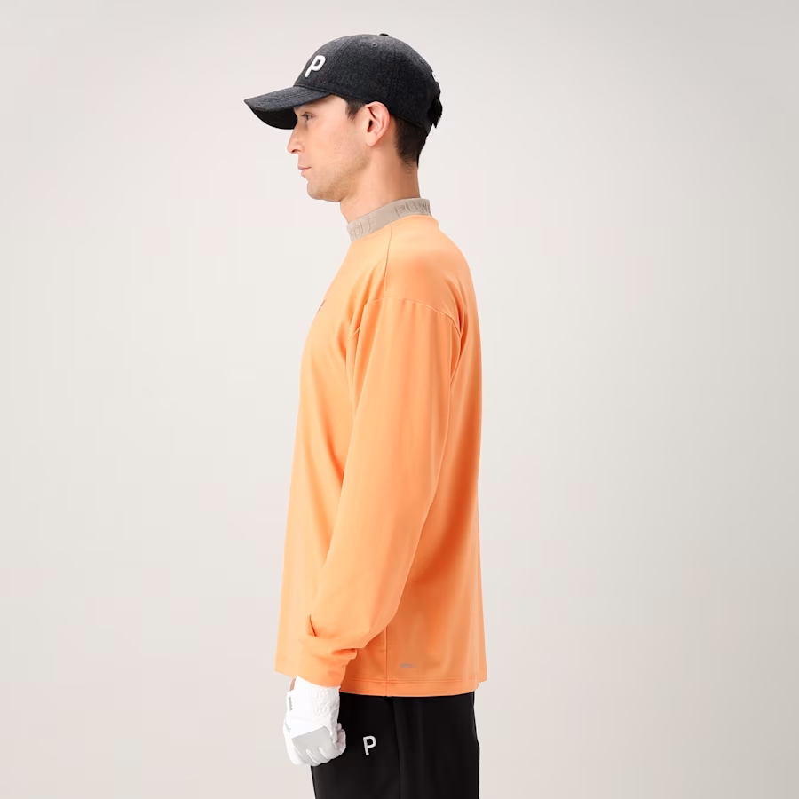 Áo Dài Tay Puma Chính hãng - PC Stretch Asymmetry Dài Tay – DryCELL Co Giãn, Thấm Hút Nhanh - Màu cam | JapanSport 630488-01