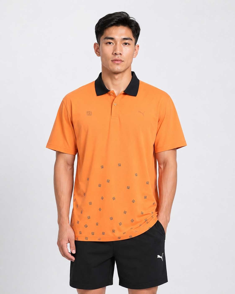 Áo Polo Puma Chính Hãng - PUMA x FFTK AOP - Màu Cam | JapanSport 633699-02