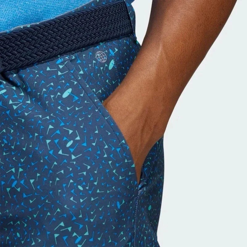 Quần Short Adidas Chính Hãng - Ultimate365 Flag-Print - Màu Xanh | JapanSport HA9122