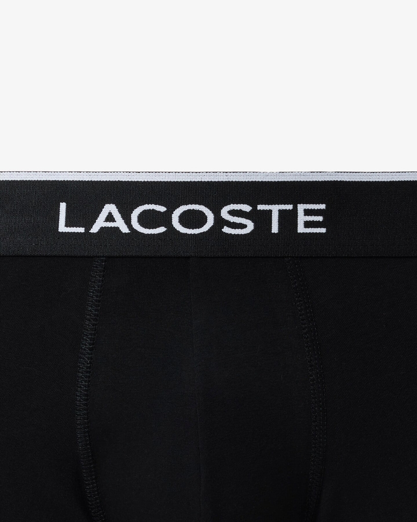 Quần Boxer Lacoste Chính hãng - 3-Pack Cotton Trunks - Màu Trắng/ Xám/ Đen | JapanSport 5H4967-51