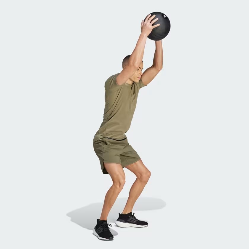 Quần Short Adidas Nam Chính Hãng - CORDURA DESIGNED 4 TRAINING - Xanh | JapanSport IL1382