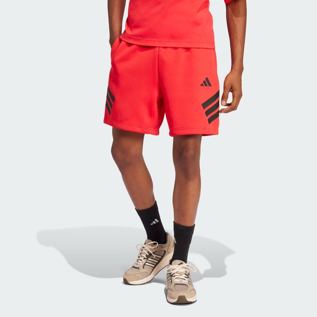 Quần Short Adidas Nam Chính Hãng - Short 3 Sọc Future Icons - Màu Đỏ | JapanSport JI8784