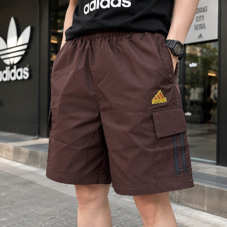 Quần Short Adidas Chính Hãng - Quần gió túi hộp - Màu đỏ đô | JapanSport JF6612