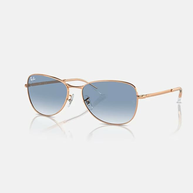 Kính Ray-Ban Chính hãng - Sunglasses in Rose Gold and Clear & Blue - RB3733 92023F 56-17 - Nam | JapanSport 59mm