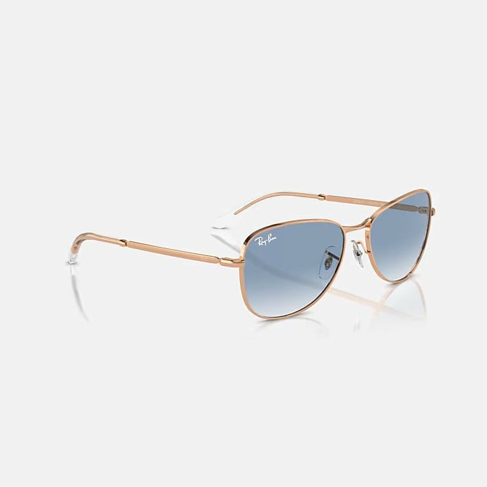 Kính Ray-Ban Chính hãng - Sunglasses in Rose Gold and Clear & Blue - RB3733 92023F 56-17 - Nam | JapanSport 59mm