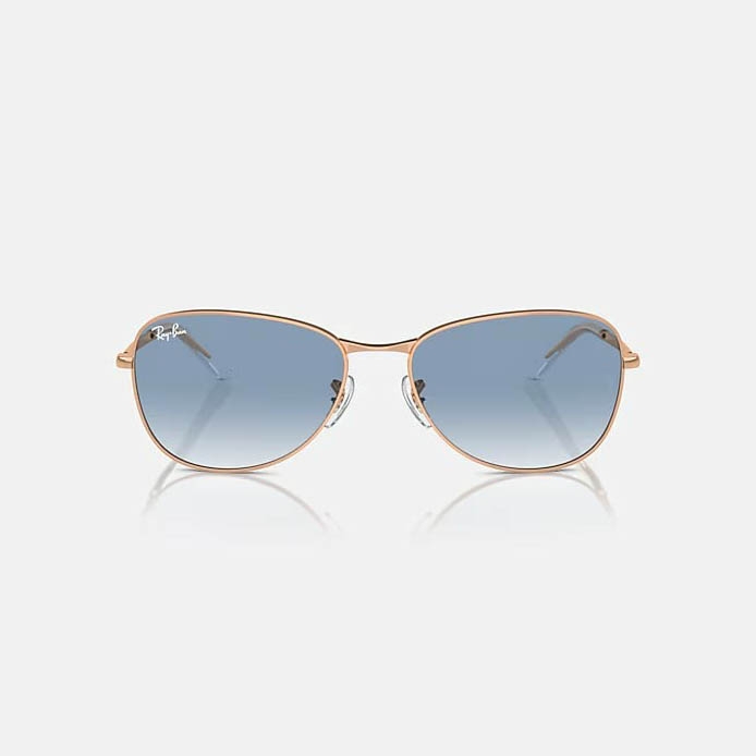 Kính Ray-Ban Chính hãng - Sunglasses in Rose Gold and Clear & Blue - RB3733 92023F 56-17 - Nam | JapanSport 59mm