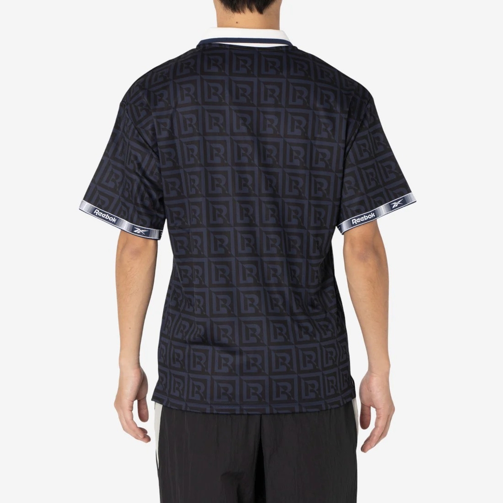 Áo Polo Reebok Chính Hãng - Monogram Football Polo Men's T-Shirt - Màu Đen | JapanSport 100239697