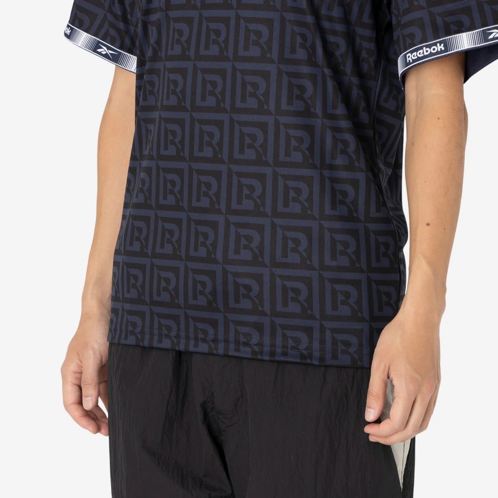 Áo Polo Reebok Chính Hãng - Monogram Football Polo Men's T-Shirt - Màu Đen | JapanSport 100239697