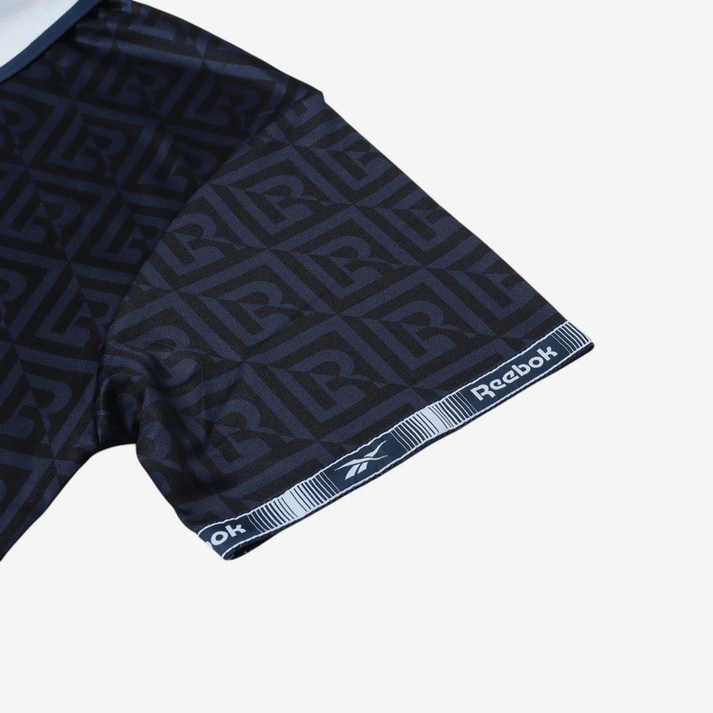 Áo Polo Reebok Chính Hãng - Monogram Football Polo Men's T-Shirt - Màu Đen | JapanSport 100239697