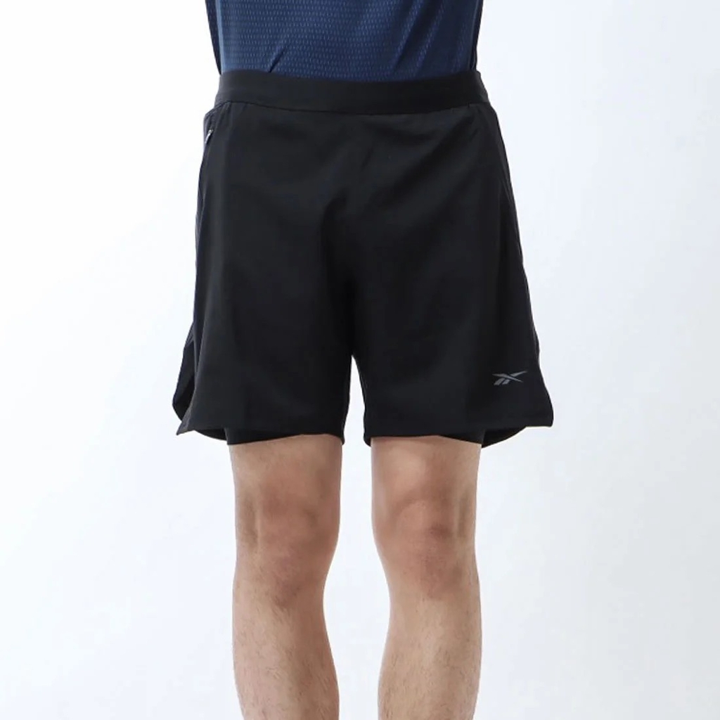 Quần Shorts Reebok Nam Chính Hãng - SPEED 3.0 2 in 1 SHORT - Màu Đen | JapanSport 100027782