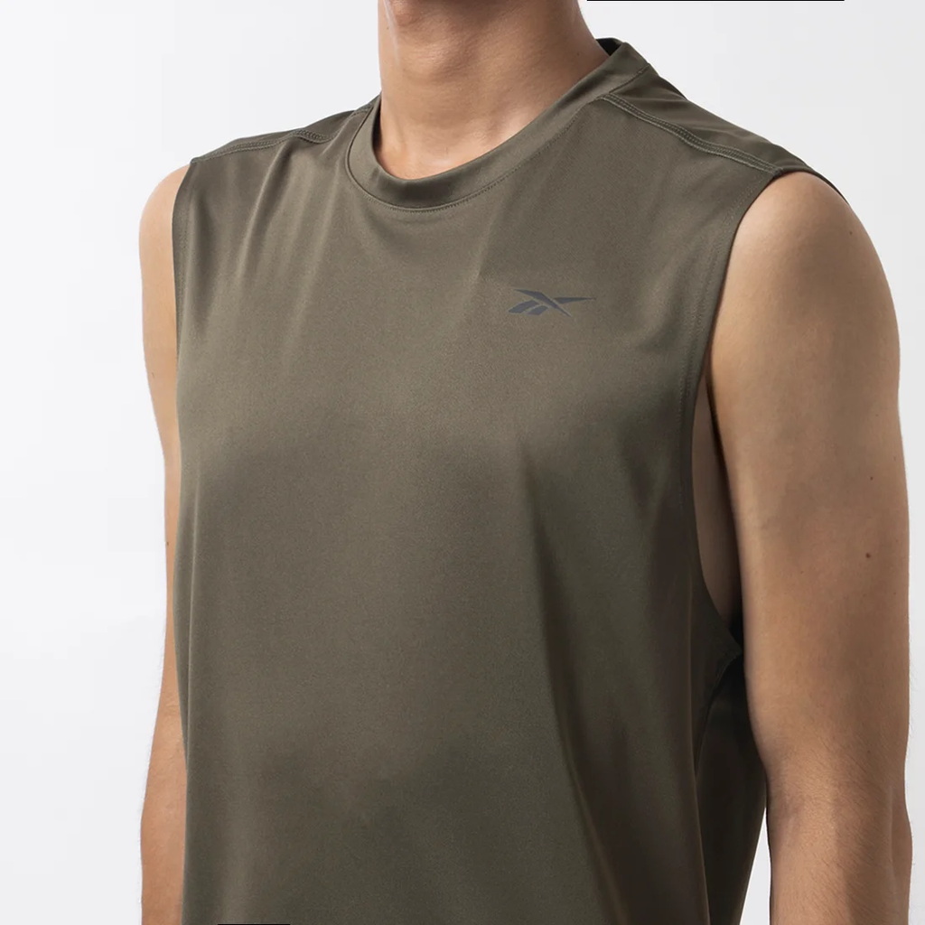 Áo Phông Reebok Chính Hãng -  TRAIN SLVLS TECH TEE - Màu Olive | JapanSport 100037275
