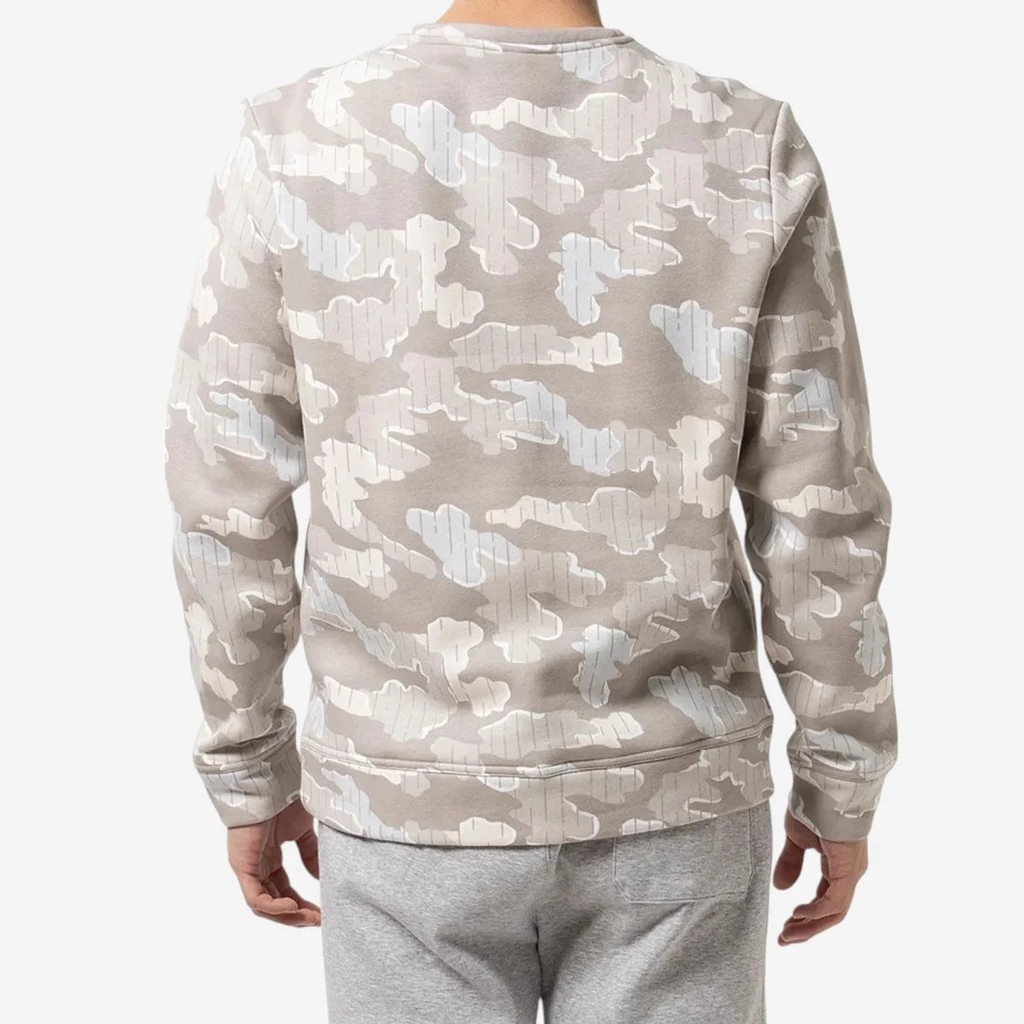 Áo Khoác Reebok Chính Hãng - RI MOTION CAMO CREW - Màu Xám Tro | JapanSport 100204730