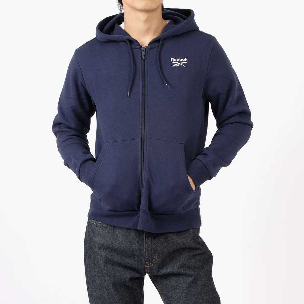 Áo Khoác Reebok Chính Hãng - IDENTITY SL FLEECE FZ - Màu Navy | JapanSport 100202861