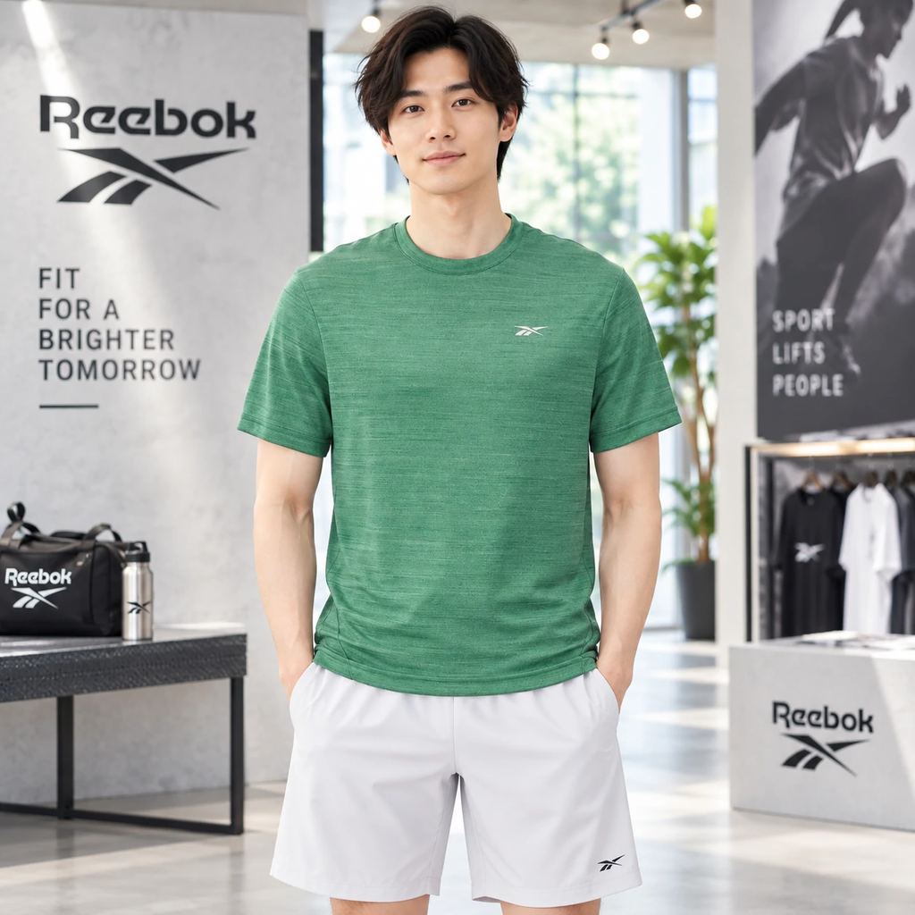 Áo Phông Reebok Chính Hãng - Athlete Tee 2.0 RBK-FRESH - Màu Xanh | JapanSport 100203987