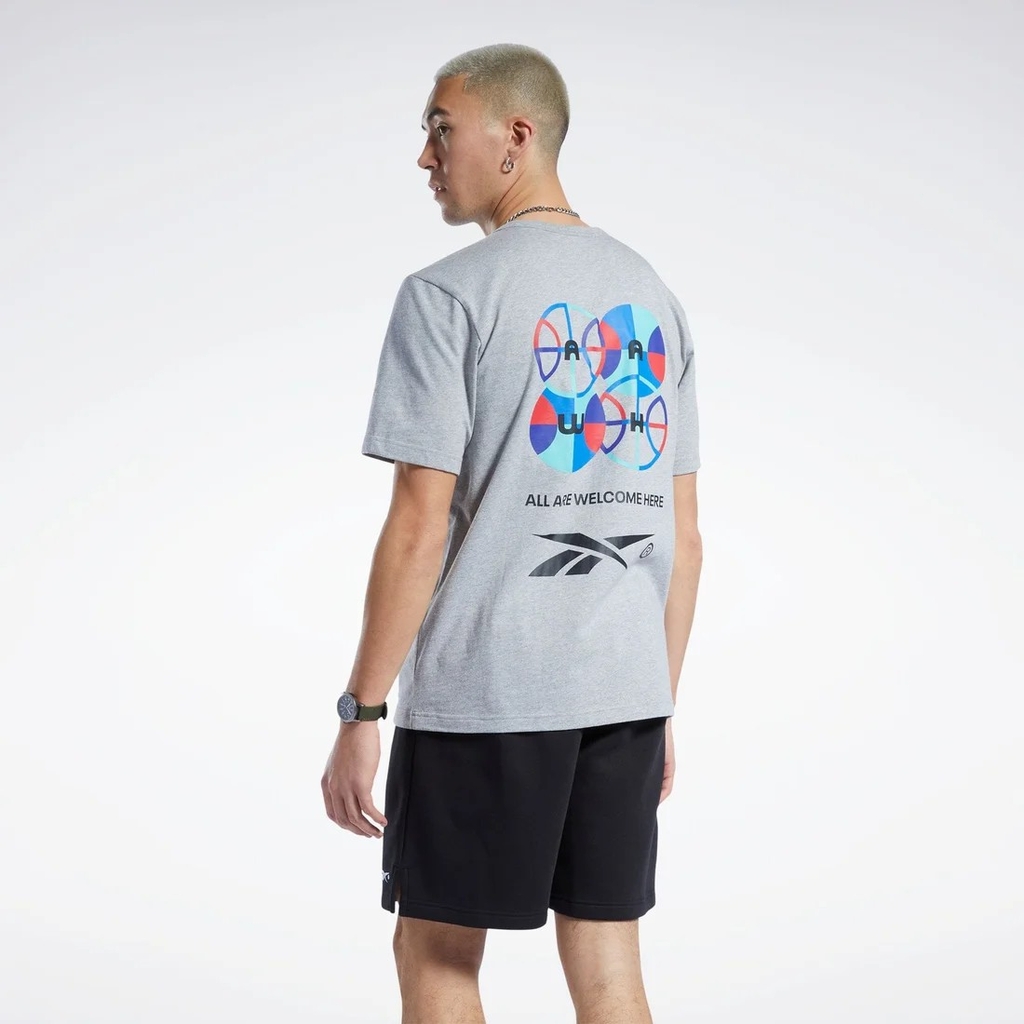 Áo Phông Reebok Nam Chính Hãng - BB CITY LEAGUE SS T-shirt - Màu Xám | JapanSport HS7009