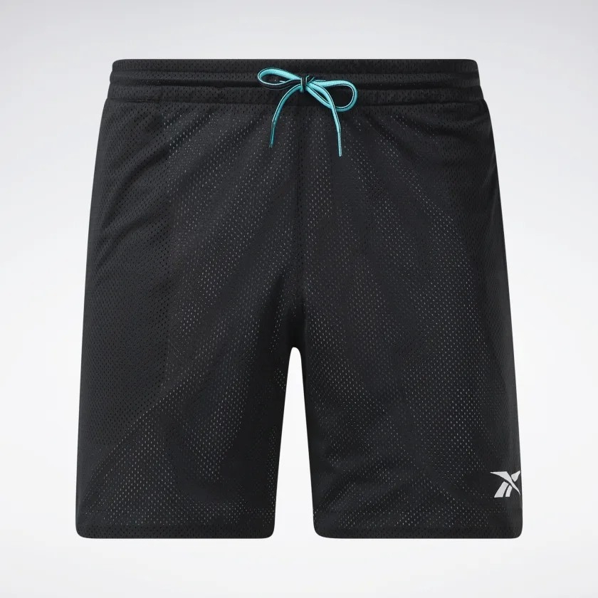 Quần Shorts Reebok Nam Chính Hãng - Black City League Mesh Shorts - 2 mặt | JapanSport HK2983