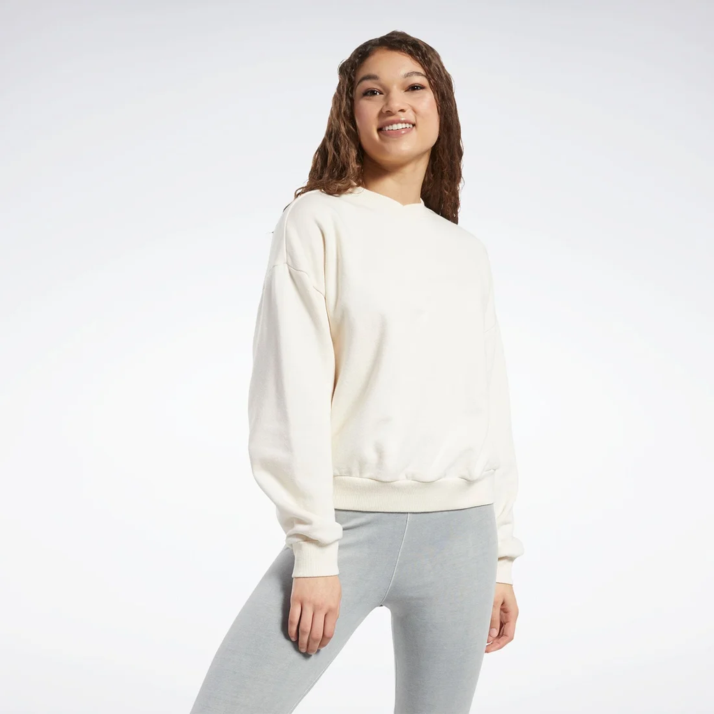 Áo Dài Tay Reebok Chính Hãng - Classics Natural Dye Crew Sweatshirt - Màu Kem | JapanSport HH9696