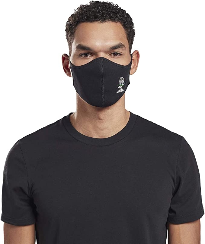 Khẩu Trang Reebok Chính Hãng - Face Cover Large (Icon) Mask - Đen | JapanSport HB1284