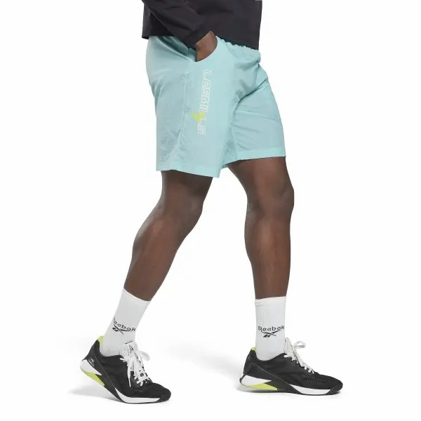 Quần Shorts Reebok Chính Hãng - Les Mills® - Màu Xanh | JapanSport HN6062