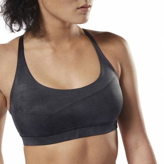 Áo Bra Reebok Chính Hãng - Sports Bra Yoga Wear - Đen | Japansport D95064