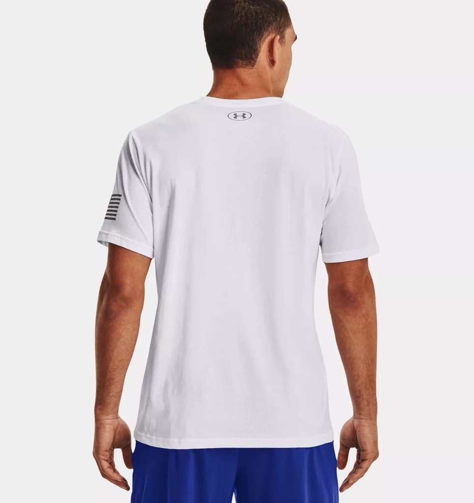Áo phông Under Armour Chính hãng - UA Freedom Logo T-Shirt - Màu Trắng | JapanSport 1382970-100